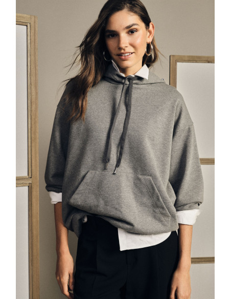 Hooded Sweatshirt with Decorative Appliqués Dixie