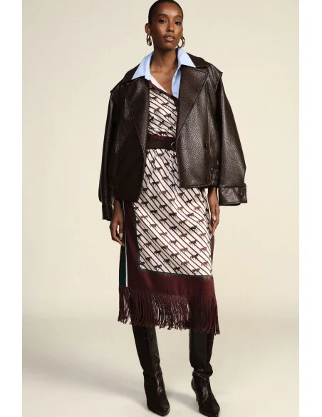 Gonna Lunga Fantasia Cavalli Con Frange Dixie