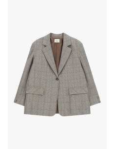 Blazer A Quadri Con Frange Decorative Sul Retro Dixie 2