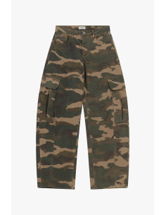 Pantaloni Palazzo Fantasia Mimetica Con Tasconi Laterali Dixie 2