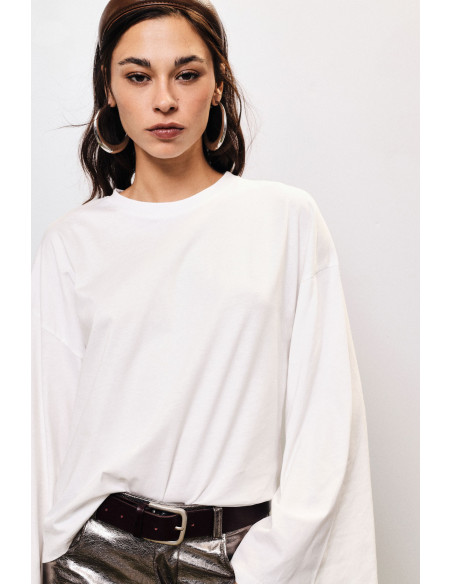 T-shirt à manches longues ample et coupe droite Dixie - Vestiti Fir...