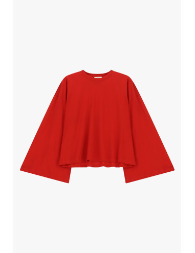 T-shirt à manches longues ample et coupe droite Dixie - Vestiti Fir...