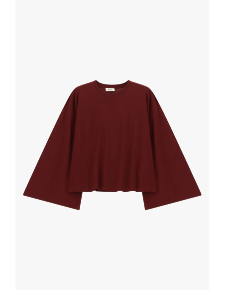 Loose-Fit Long-Sleeve T-Shirt with Straight Hem Dixie