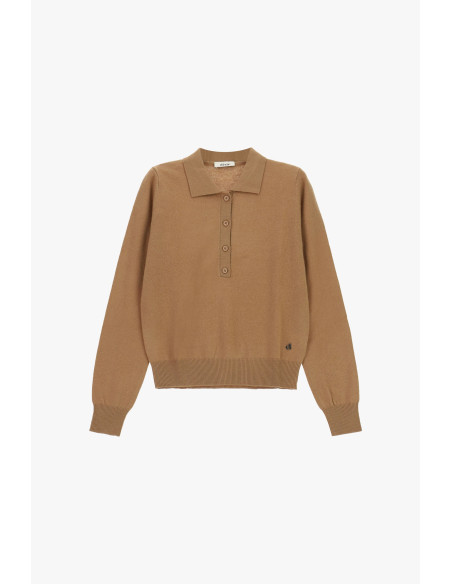 Sweater with collar and button fastening Dixie