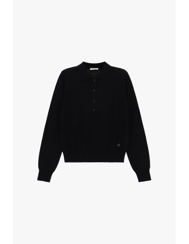 Maglione Con Colletto E Chiusura A Bottoni Dixie
