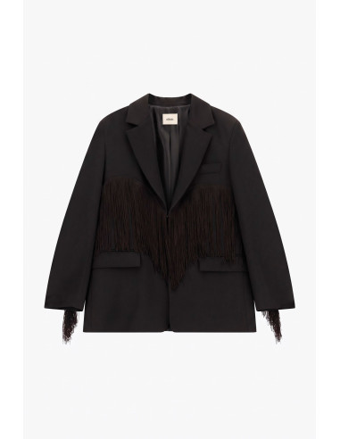 Blazer Con Frange Decorative E Tasche Frontali Dixie