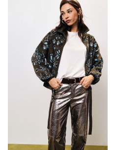 Cardigan Con Zip E Fantasia Paisley Jacquard Dixie