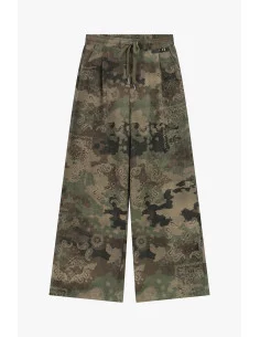Paisley Print Palazzo Trousers with Drawstring Waist Dixie 2