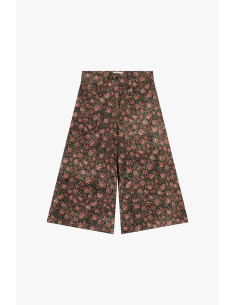 Pantalon palazzo à motif floral, taille haute, Dixie - Vestiti Firm... 2