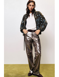 Pantaloni Palazzo Lucidi A Vita Alta Dixie