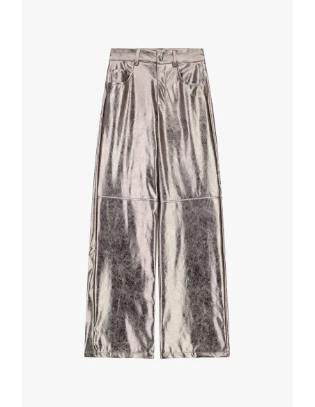 Pantalon palazzo brillants taille haute Dixie