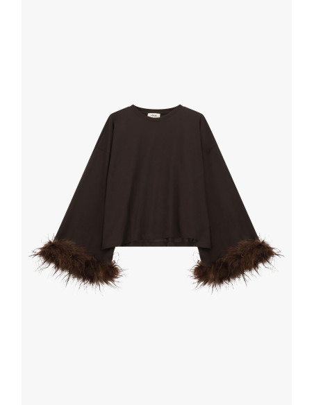 Pull à manches longues avec poignets « Piume Dixie » - Vestiti Firm...