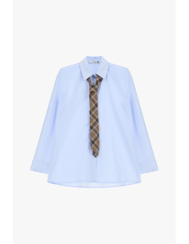 Classic-fit shirt and checked tie, please