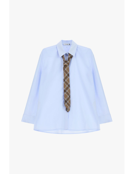 Classic-fit shirt and checked tie, please