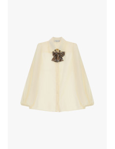 Camicia Ampia Con Maniche A Palloncino E Fiocco Scozzese Please
