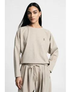 Please Long-Sleeved Crew-Neck Top