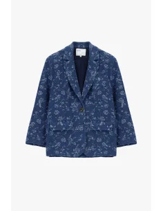 Blazer à motif floral avec poches sur le devant Please 2