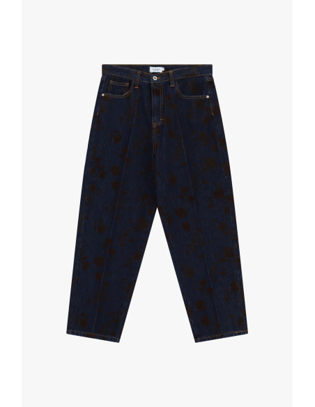 Jean coupe « Balloon Fit » à imprimé tacheté, taille haute, Please