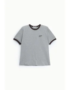 T-Shirt Girocollo Con Profili A Contrasto Please 2