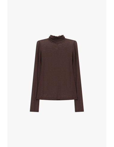 T-shirt à manches longues avec col souple Please