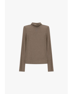 T-Shirt A Maniche Lunghe Con Collo Morbido Please 2