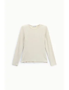 Minimal Crew-Neck Long-Sleeve T-Shirt Please 2