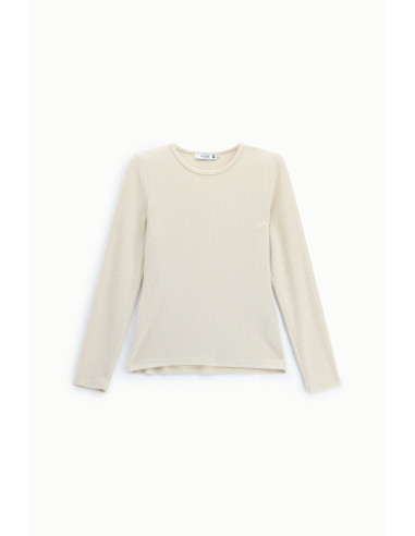 T-Shirt A Maniche Lunghe Girocollo Minimal Please