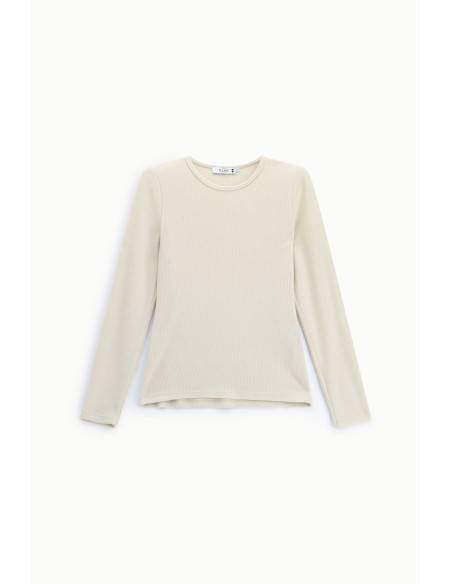 T-Shirt A Maniche Lunghe Girocollo Minimal Please