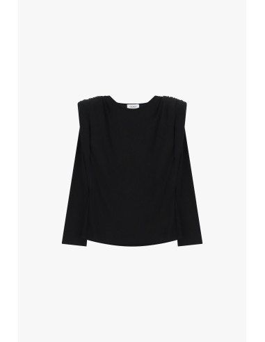 Pull à col rond avec épaules structurées Please - Vestiti Firmati L...