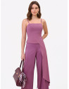 Crop Top In Scuba Crepe Con Lungo Strascico Rinascimento
