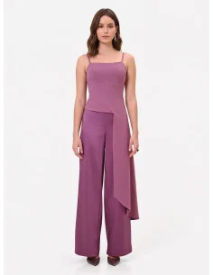 Crop Top In Scuba Crepe Con Lungo Strascico Rinascimento 2