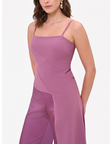 Crop Top In Scuba Crepe Con Lungo Strascico Rinascimento