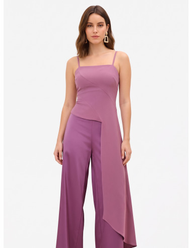 Crop Top In Scuba Crepe Con Lungo Strascico Rinascimento