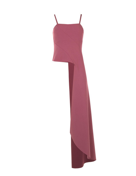 Crop Top In Scuba Crepe Con Lungo Strascico Rinascimento