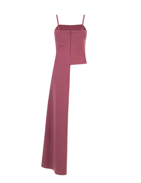 Crop Top In Scuba Crepe Con Lungo Strascico Rinascimento