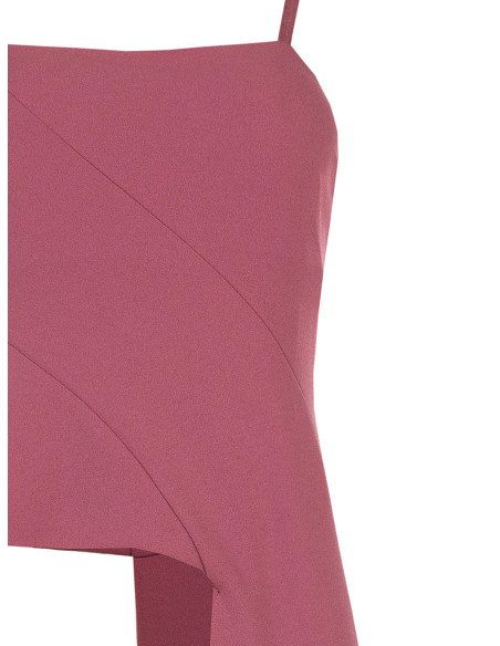 Crop Top In Scuba Crepe Con Lungo Strascico Rinascimento