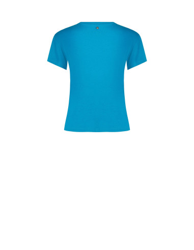 T-shirt coupe classique en coton avec slogan et strass « Rinascimento »