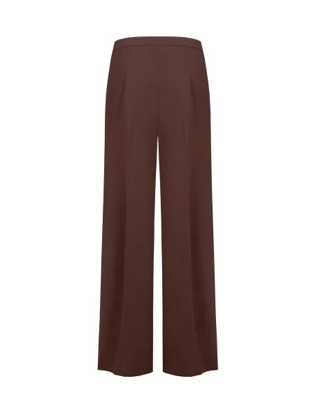 Palazzo Trousers in Cadi Fabric Without Pockets Rinascimento