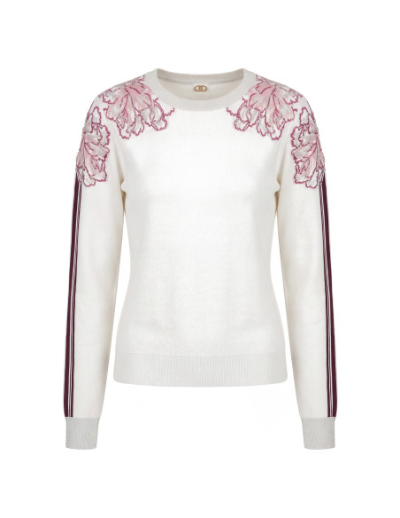 Pull jacquard à strass Liu Jo - Vestiti Firmati Life Smiles
