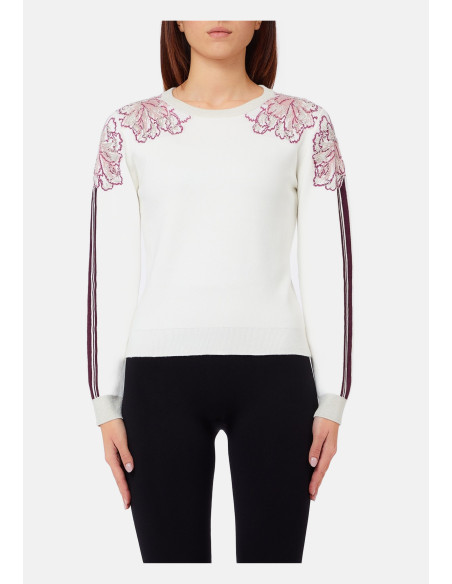 Pull jacquard à strass Liu Jo - Vestiti Firmati Life Smiles