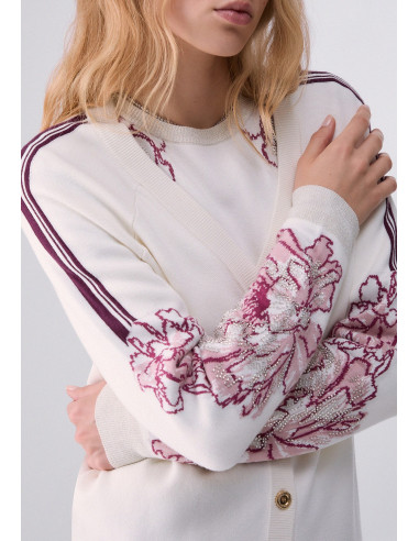 Cardigan jacquard Liu Jo - Vestiti Firmati Life Smiles