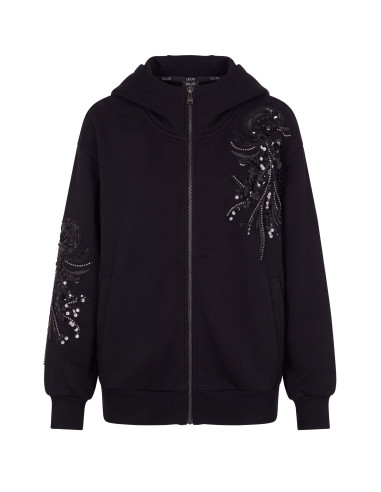 Oversized Jacket with Jeweled Embroidery Liu Jo