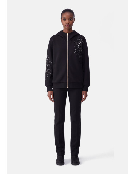 Oversized Jacket with Jeweled Embroidery Liu Jo