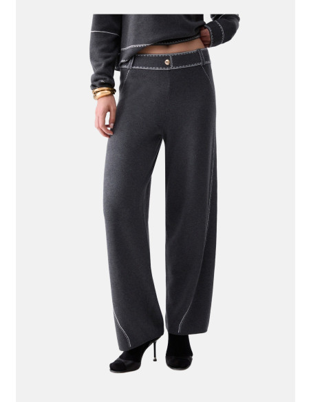 Trousers With Contrast Stitching Liu Jo