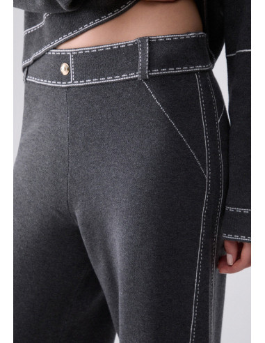 Pantaloni Con Cucitura A Contrasto Liu Jo