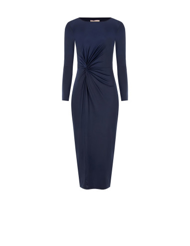 Robe midi en jersey avec fronces sur le devant « Rinascimento »
