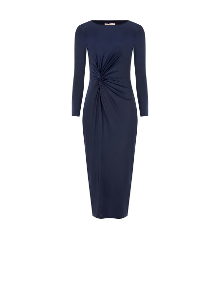 Robe midi en jersey avec fronces sur le devant « Rinascimento »