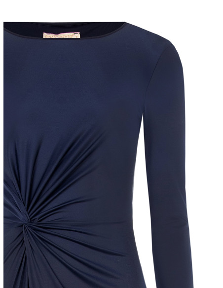 Robe midi en jersey avec fronces sur le devant « Rinascimento »