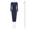 Robe midi en jersey avec fronces sur le devant « Rinascimento »