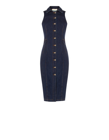 Rinascimento Stretch Denim Sheath Dress, Zero Wash